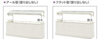 持ち出し屋根形状
