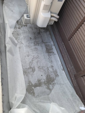 宝塚市ベランダクロスシート張り