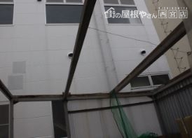 廃材置き場現場