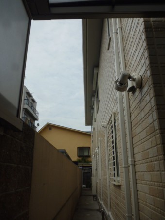 犬走りテラス屋根工事1
