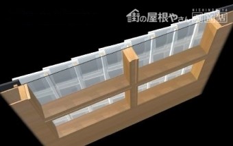 ガラス瓦施工
