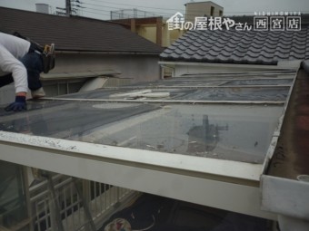 テラス屋根張替