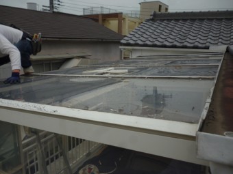 テラス屋根張替