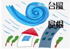 台風と屋根