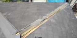 西宮市三階建て住宅カラーベスト屋根棟板金