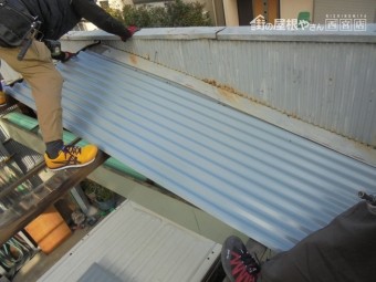 ガレージ屋根修理8