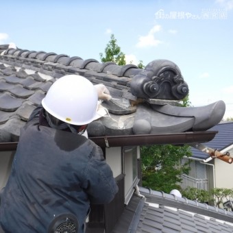 切隅瓦、隅巴修理7