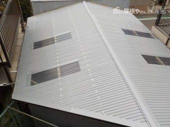 ガレージ屋根修理12