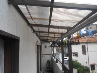 波板施工後