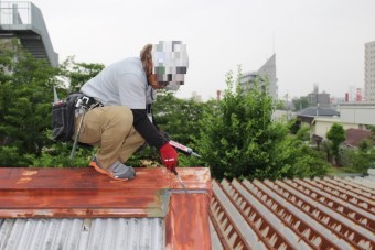 工場屋根雨漏り修理7