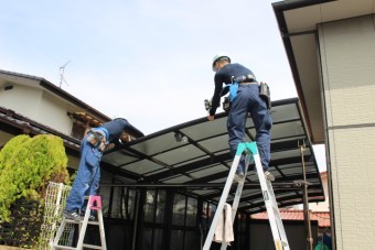 カーポート屋根修理