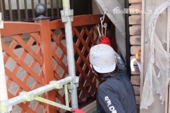 外壁塗装最終日2
