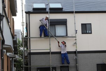 外壁塗装最終日6