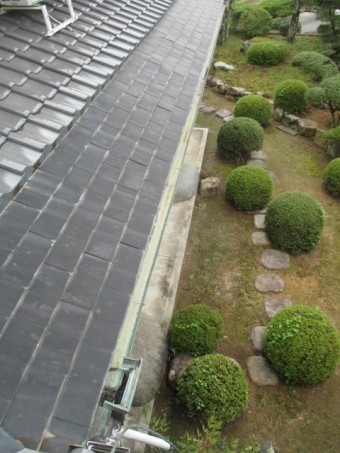 三田市築50年木造二階建て住宅に取付られている銅の軒樋