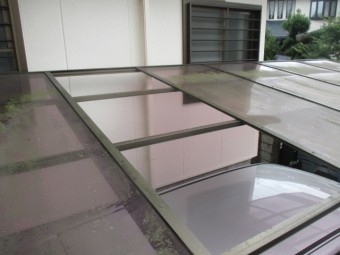 西宮市木造二階建て住宅カーポート屋根