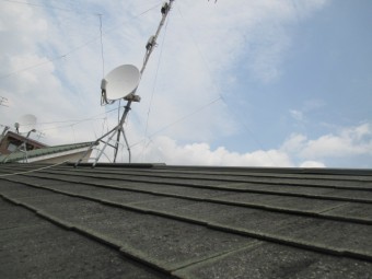 宝塚市木造二階建て住宅カラーベスト劣化