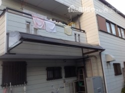アルミひさし屋根修理前1