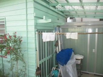 小屋の外壁塗装