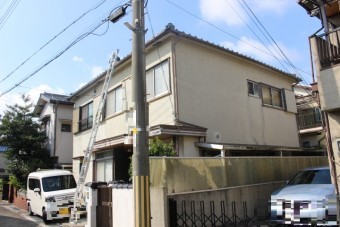 宝塚屋根葺替え現場調査1