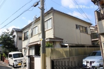 宝塚屋根葺替え現場調査1