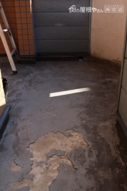 ベランダ防水修理施工前