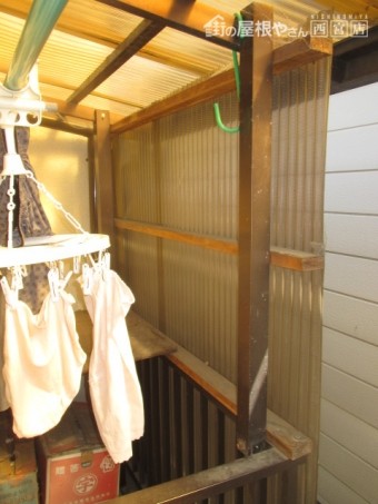 ベランダの屋根