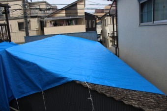 ガレージ屋根修理3