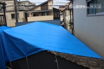 ガレージ屋根修理3