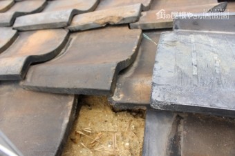 瓦屋根修理現場写真4
