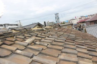 瓦屋根修理現場写真2