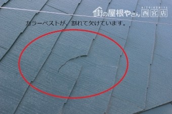 台風被害棟包み飛散8