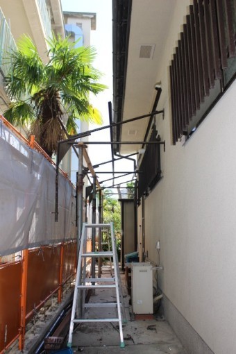 テラス屋根交換4