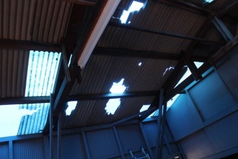 ガレージ屋根修理4