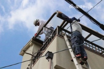 ベランダ屋根ポリカ板交換3