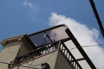 ベランダ屋根ポリカ板交換6