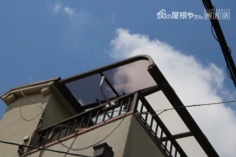 ベランダ屋根ポリカ板交換6