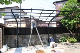 カーポート取り替え工事4
