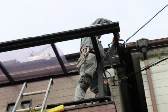西宮市テラス屋根修理5