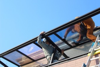 西宮市テラス屋根修理4