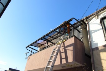 西宮市テラス屋根修理3
