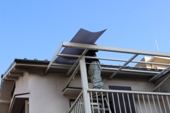 尼崎市テラス屋根修理3