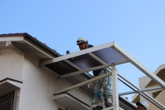 尼崎市テラス屋根修理4