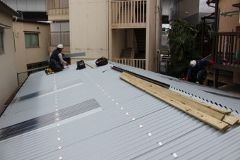 ガレージ屋根修理7