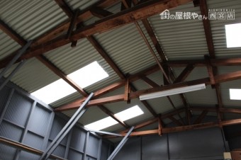 ガレージ屋根修理13