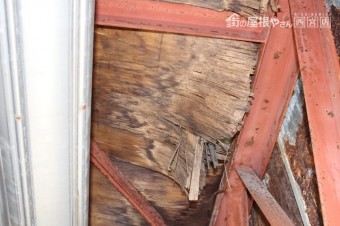 ガレージ屋根葺替え4