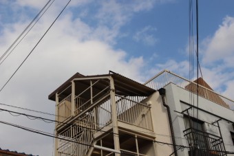 屋上防水&雨樋修理1