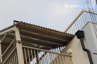 屋上防水&雨樋修理2