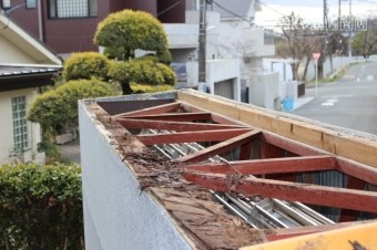 ガレージ屋根葺替え6