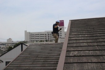屋根カバー工事下見1