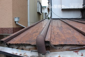屋根軒天修理下見4